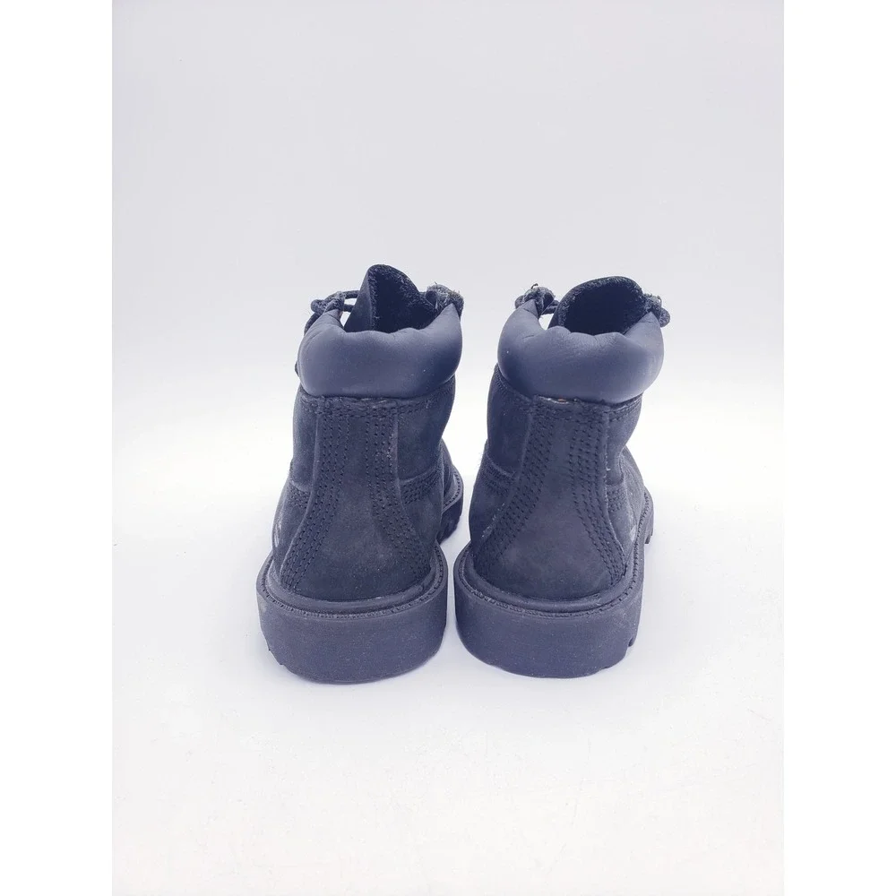 Timberland Premium 6-Inch Waterproof Boots Black Suede Toddler Size 7